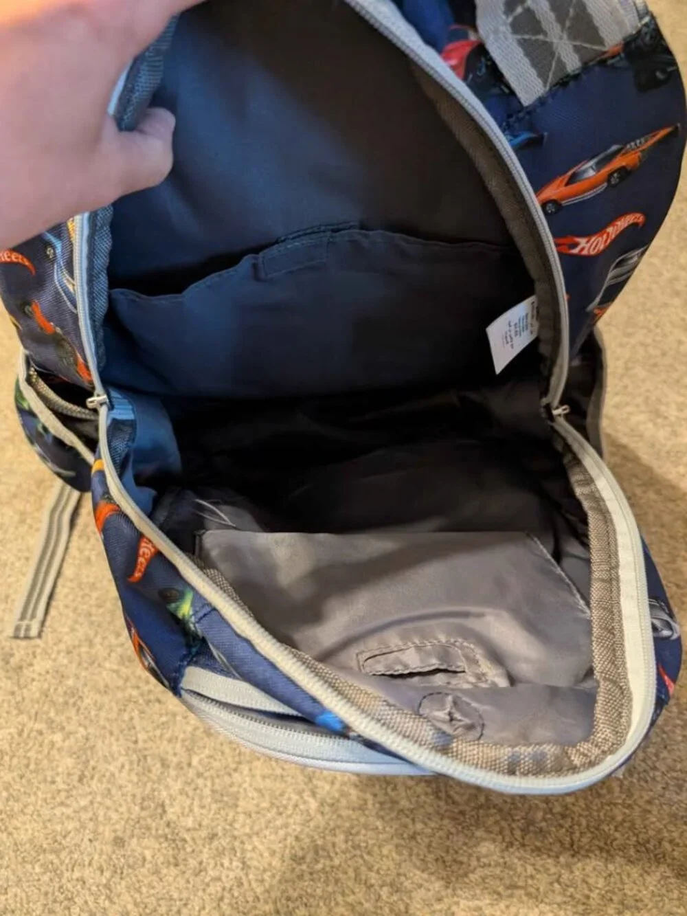 Pottery barn hot wheels large backpack